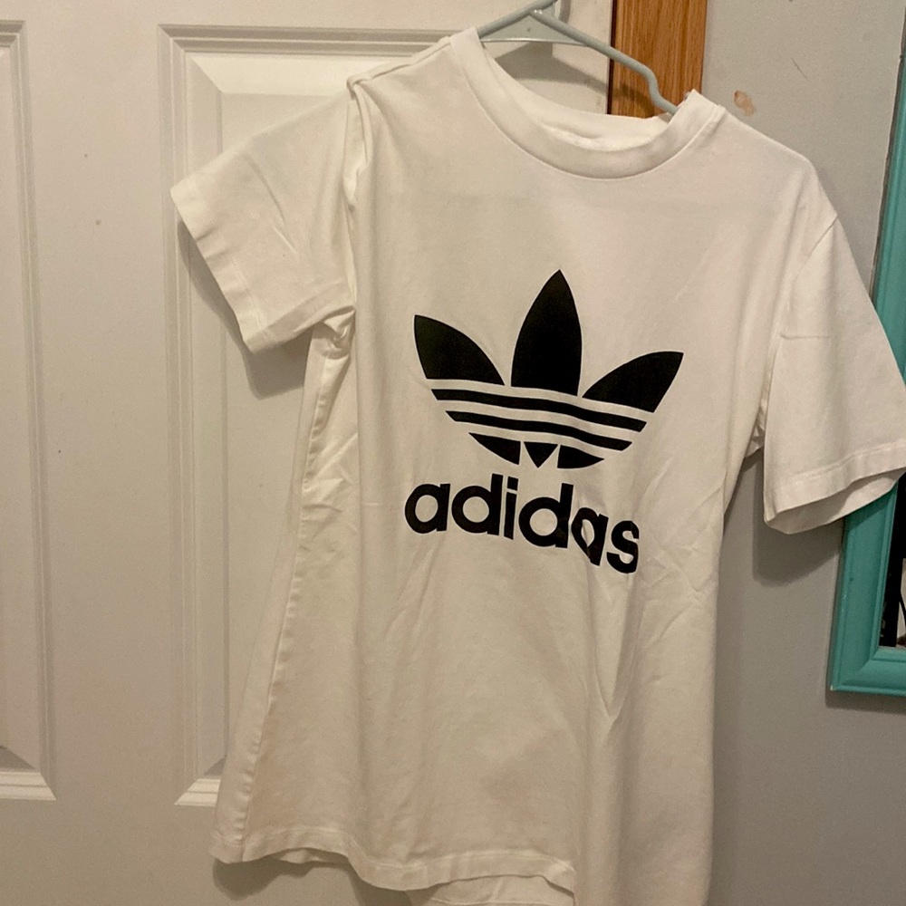 Adidas white oversized shirt